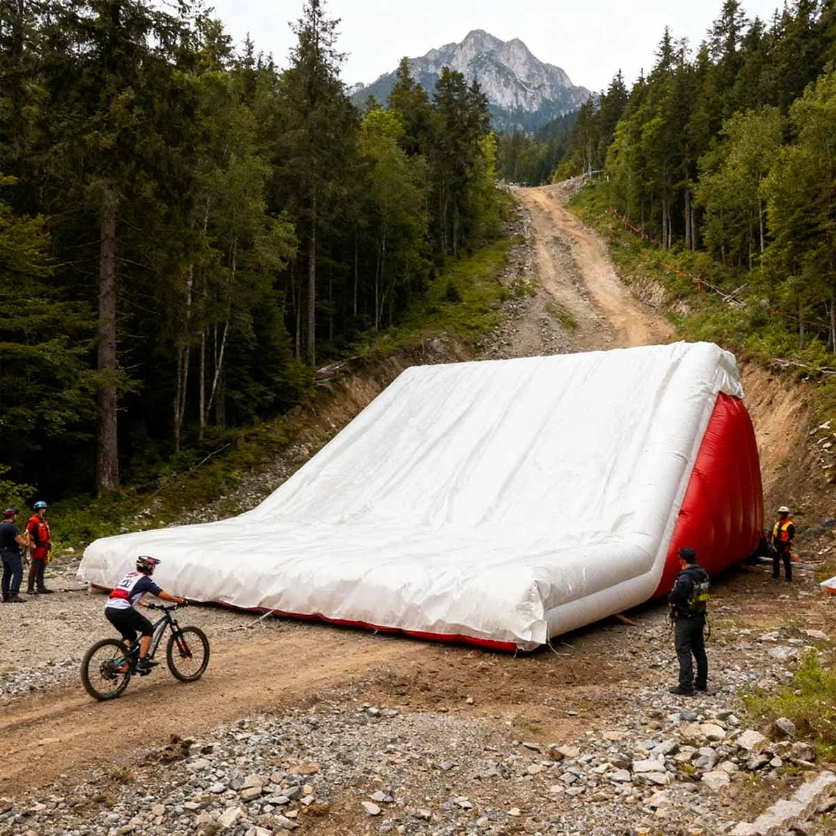 Airbag Freestyle de haute qualité pour ski snowboard BMX Fmx vtt vélo saut gonflable videur rampe atterrissage airbag