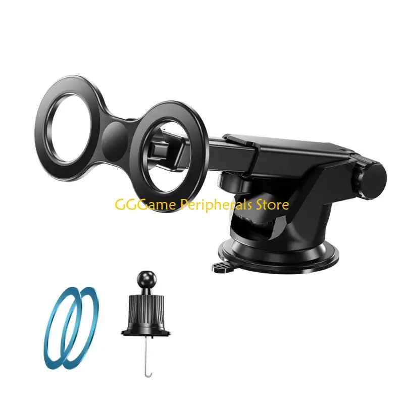 

U55B Universal Double Head Phone Mount for Car Dashboard Vent Glass Installation 360 Degree Rotation Capable System
