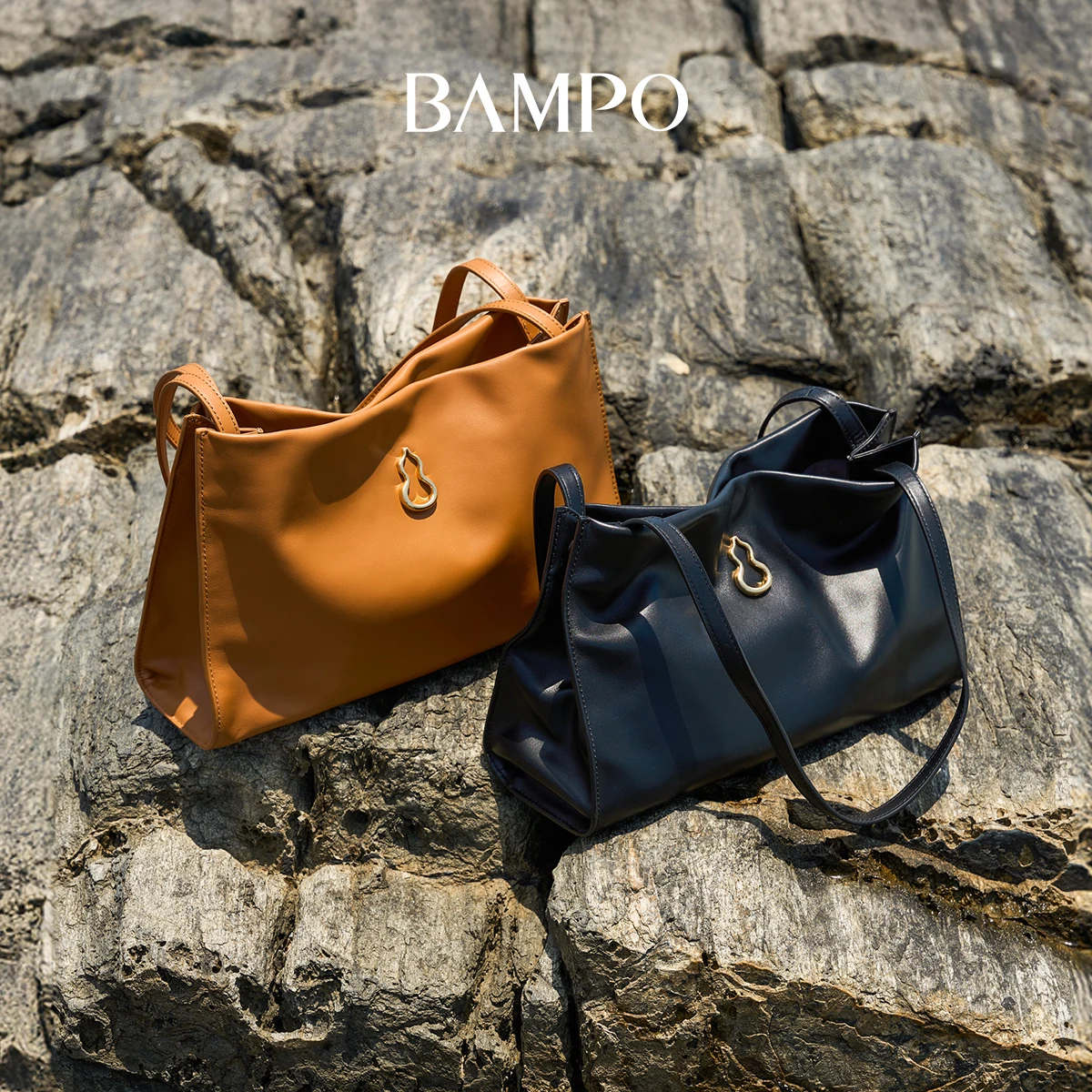 

BAMPO 2025 New Furei Square Bag Large Capacity Single Shoulder Commuter Gourd Tote Bag Women's Bag