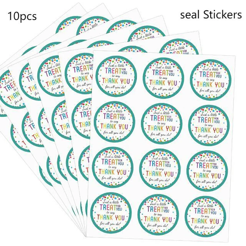

10 Sheets/set Of 120pcs Letter Baking DIY Stickers Sealing Stickers Party Gift Decoration Labels