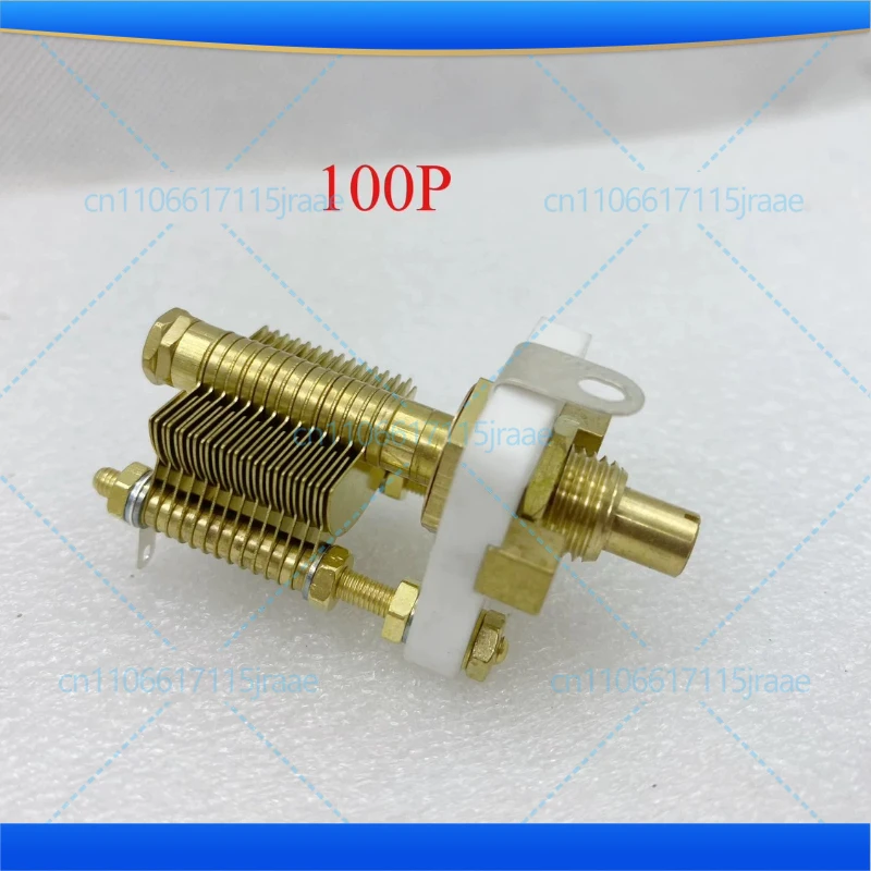 For Small Loop Antenna CW2F Air Variable Capacitor High Q Ceramic Full Copper Single Gang 60P 100P Power Tools Accessory