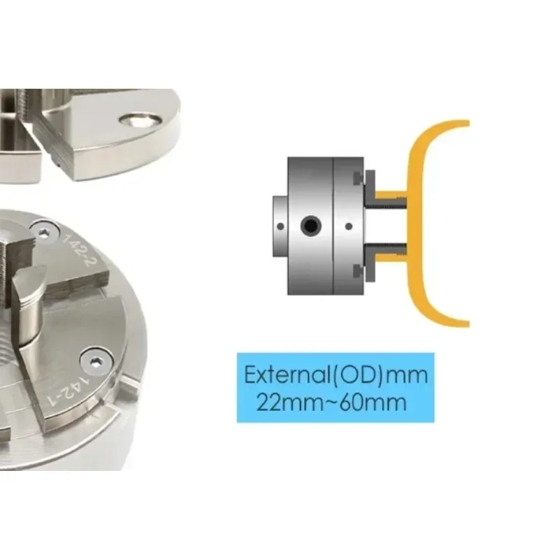 

1 шт., набор круглых штифтов с покрытием, токарные аксессуары для деревообработки для TASP 100 мм, 4-кулачковый самоцентрирующийся токарный станок по дереву, прокрутка C