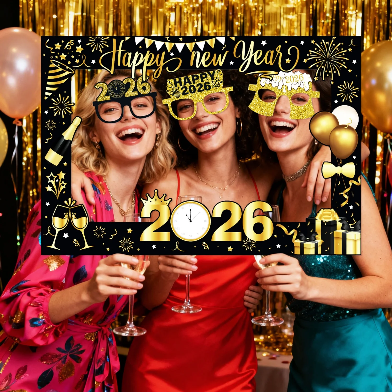 LaVenty 2026 Feliz Año Nuevo a - Photo Booth Frame reseña y precio