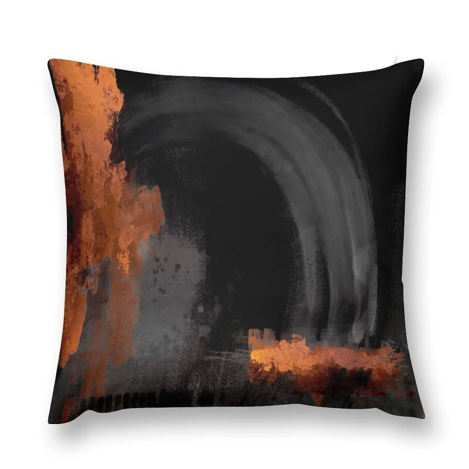 

Black orange abstract Throw Pillow Couch Pillows Decorative pillow case Sofa Cushion Cover pillow