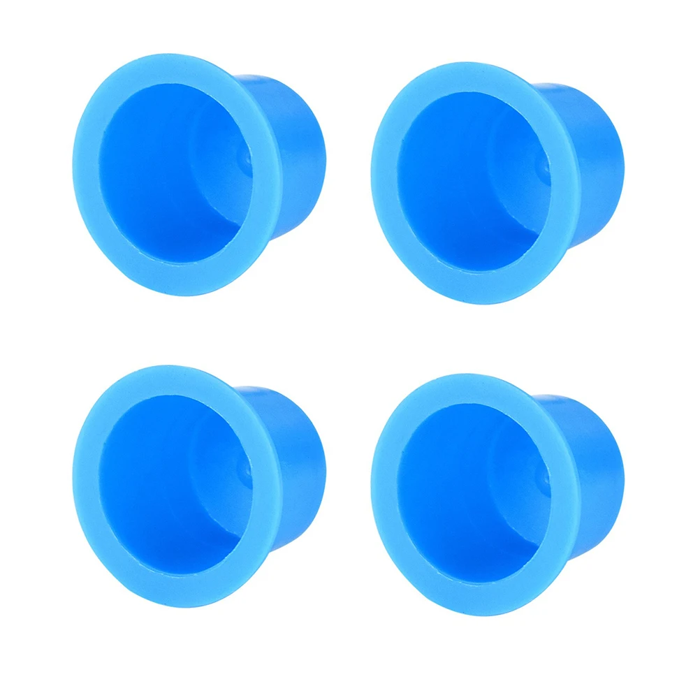 

100Pcs Ink Cups Disposable Plastic Ink Caps for Permanent Eyebrow Tattooing Eyelash Makeup Pigment Container Size M Blue Kit
