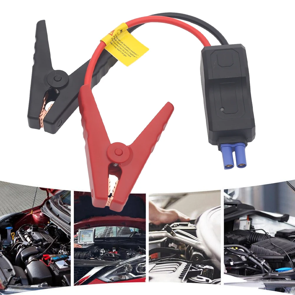 New Car Emergency Start Power Clamp Wire EC5 Plug Connector 12V Car Jump Starter Smart Clip Cable Anti Reverse Alligator Clip