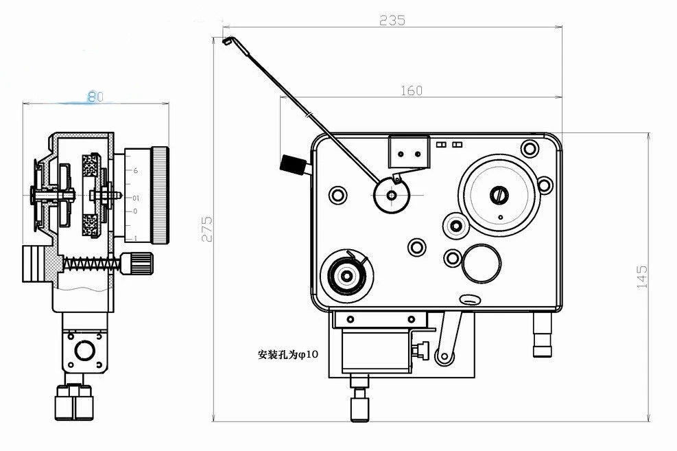 High Quality Textile Tension Control Coil Winding Machine Parts Magnet Wire Rope Tensioner Magnetic coil winding tensioner