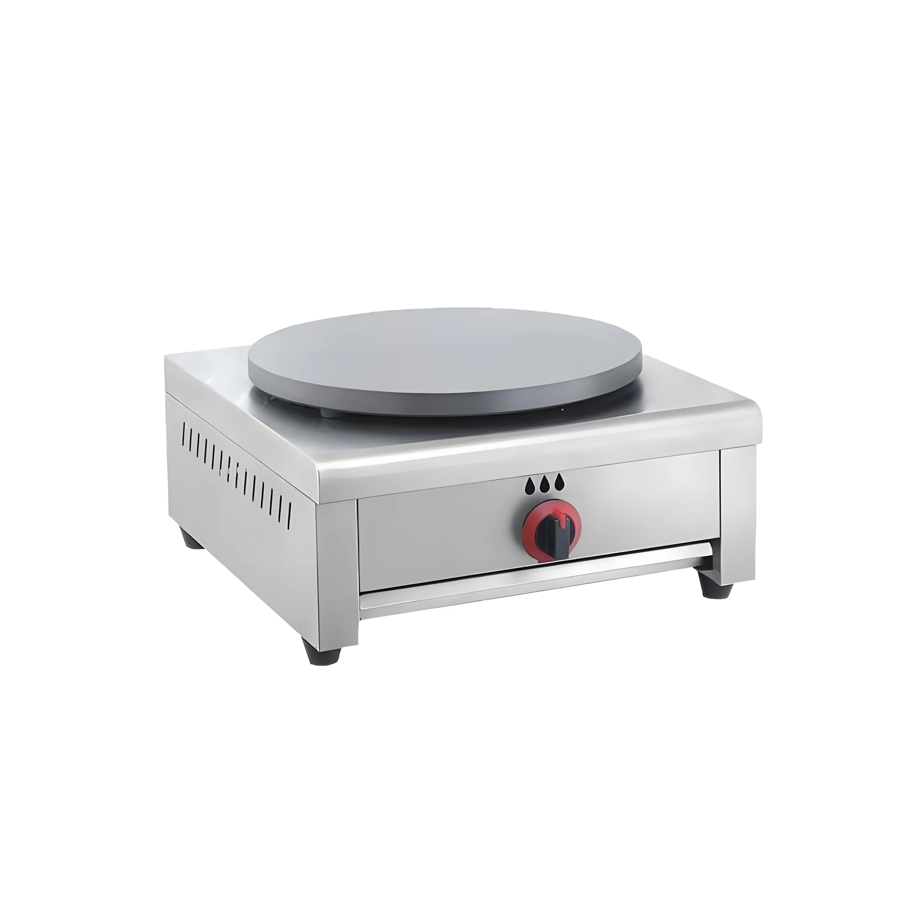 Commercial Gas Stainless Steel Non-Stick Crepe Maker Pancake Machine Cori Hot Plate Industrial Iron Plate for Food Truck