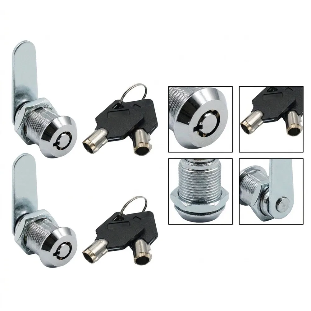 16MM Threaded Tube Lever Lock 2 PCS Set Designed for Furniture Mailbox Storage Locker Security with Reinforced Lock Cylinder
