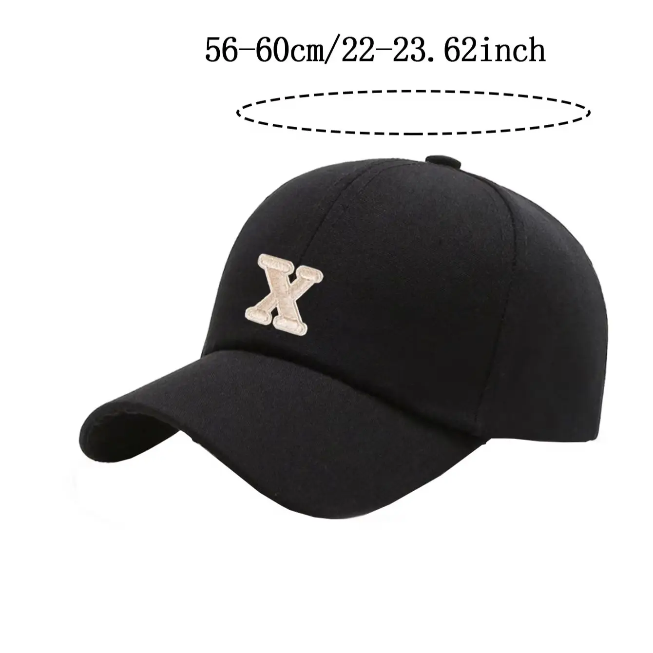 1 PC Letter A-Z Women's Couple Woman's Stylish Baseball Cap New Design Casual Street Versatile Sun Protection Visor Hat