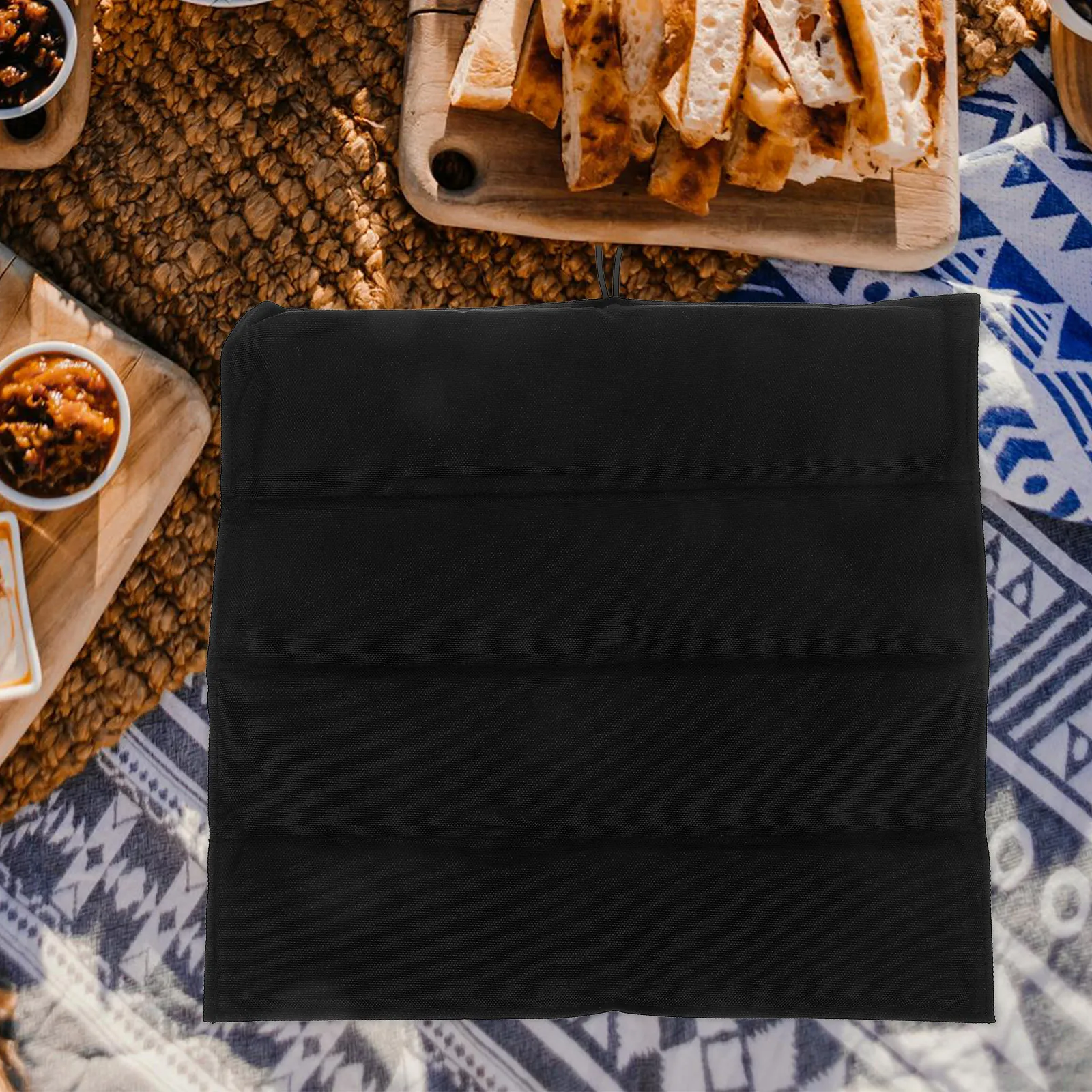 

Waterproof Picnic Mat Thickened Camping Pad Portable Folding Outdoor Beach Travel Black Oxford Large Cushion Mat