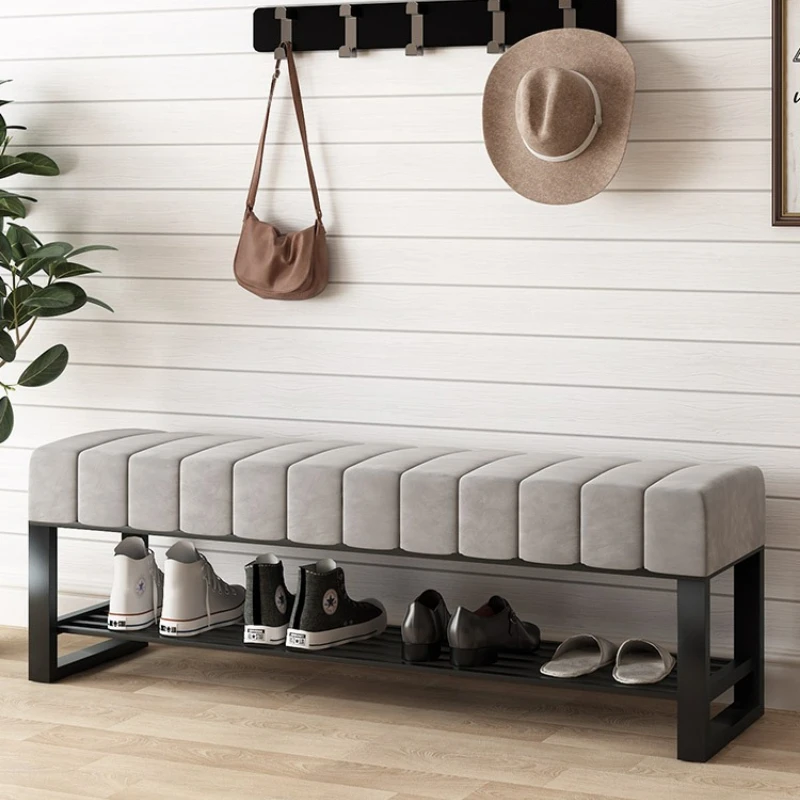 Light luxury shoe change stool household entrance door stool simple door shoe stool