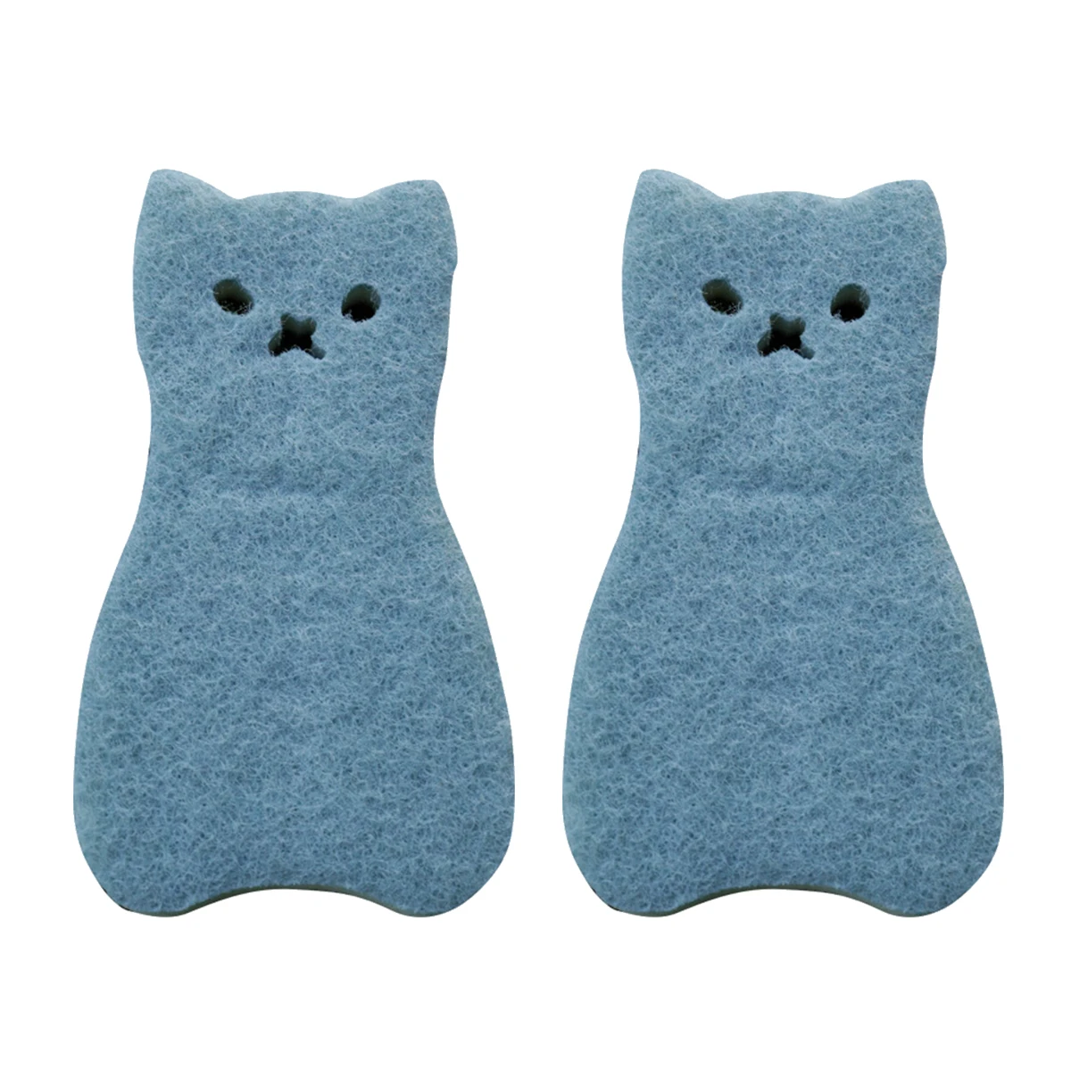 

8 Pcs Cartoon Cat Sponges Durable Cleaning Kitchen Bowl Cup Sponge Practical Home Dish Washing Scrubber Reusable