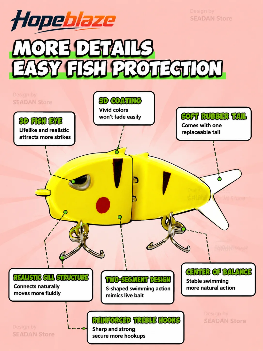 Hopeblaze Charging Chick Yeşil - Fishing Lure Popper incelemesi ve fiyatı