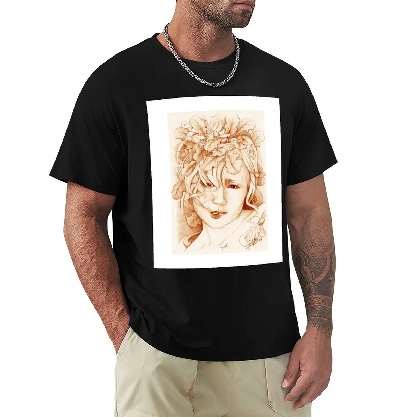 

Duir (Oak Spirit - Dryad) T-Shirt luxury designer topping funny gifts Personalized t-shirt mens cotton t shirts