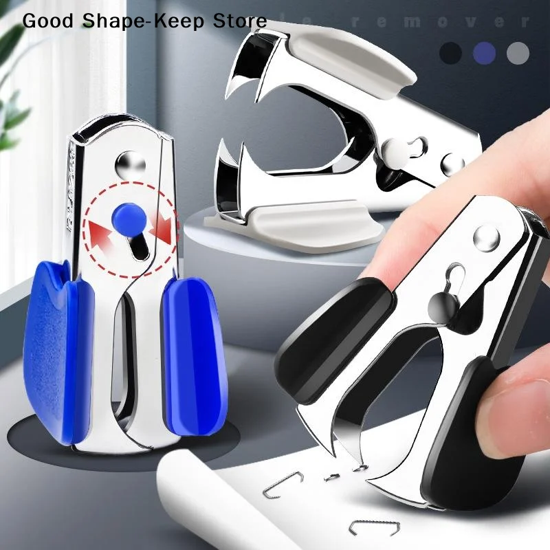 Labor Saving Staple Remover Set with Safety Lock for Office School Paper Organizer Convenient Tool