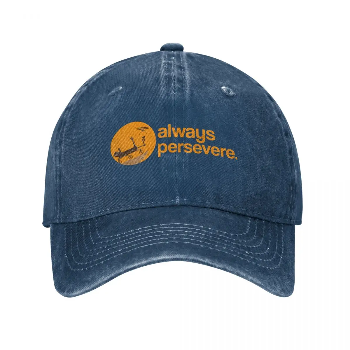 mars 2020 perseverance rover always persevere motivational qoute design Baseball Cap Designer Hat |-F-| Ladies Men's