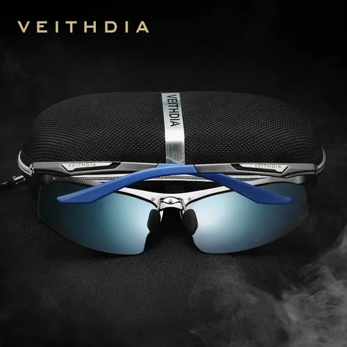 Imagen 2 del producto VEITHDIA gafas de sol polarizadas para hombre UV400 gafas protectoras para mujeres deportes al aire libre gafas de conducción gafas Vintage FH06562