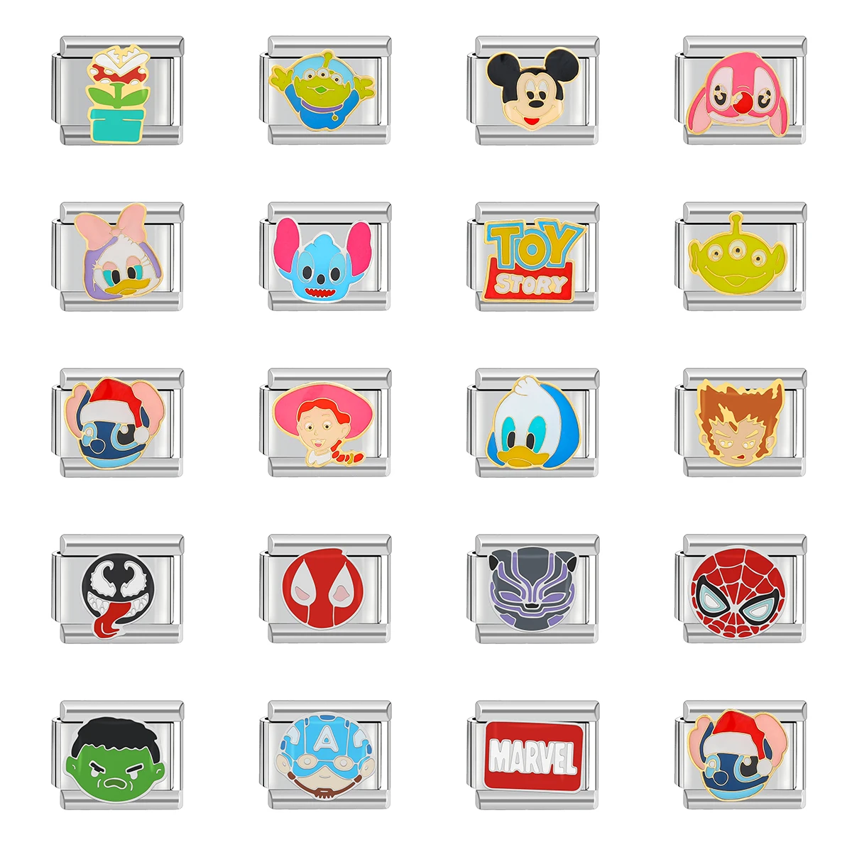 

Italian Charm Store Italian Charm Bracelet 9mm Y2K Diy Cute Retro Pattern Series