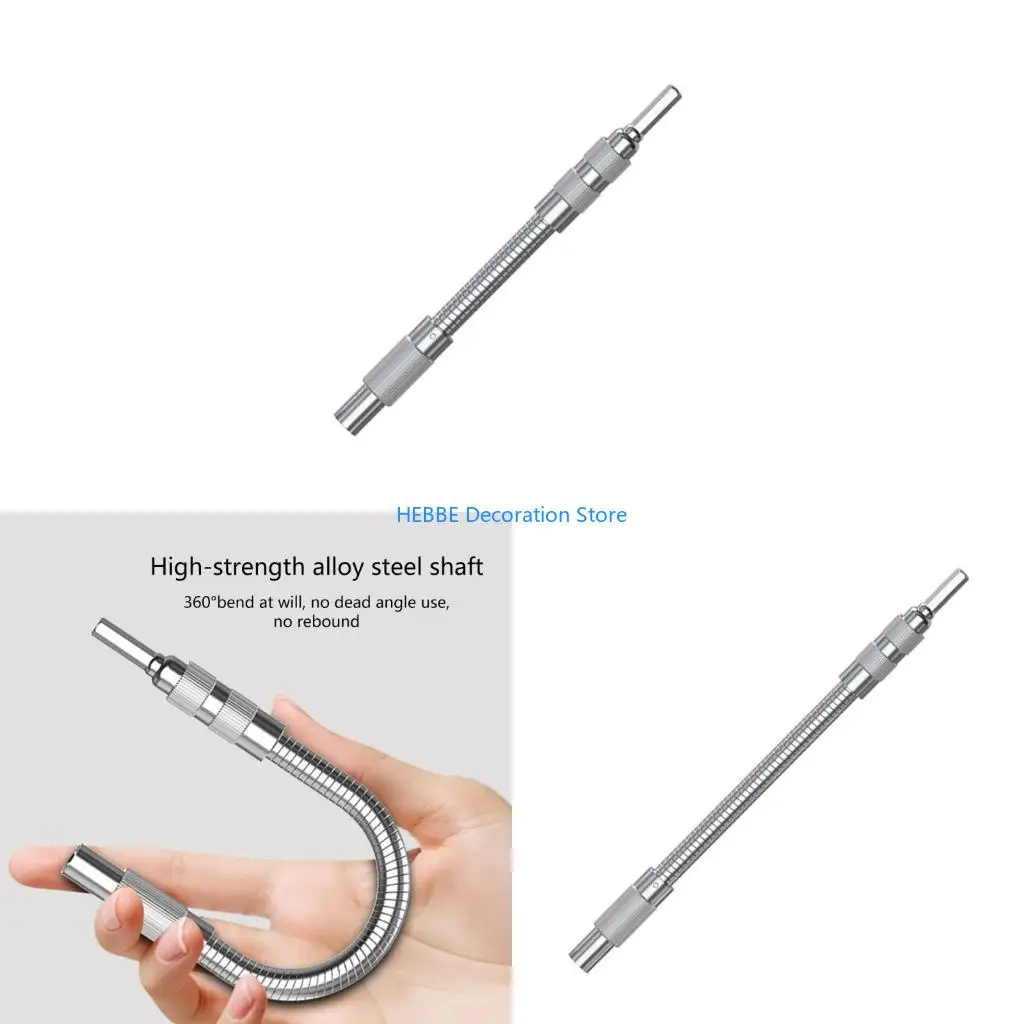 B0KC 150mm 200mm 300mm Flexible Shafts Adapter Suitable for Drills Screwdriver