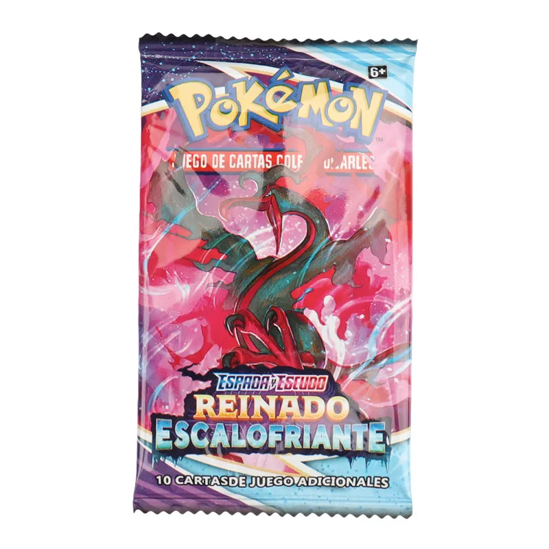 40/360Pcs Spanish Version Pokémon Card TCG: Sword shield Chilling Reign Booster Box Pokemon Cards 36 Pack Box Gifts