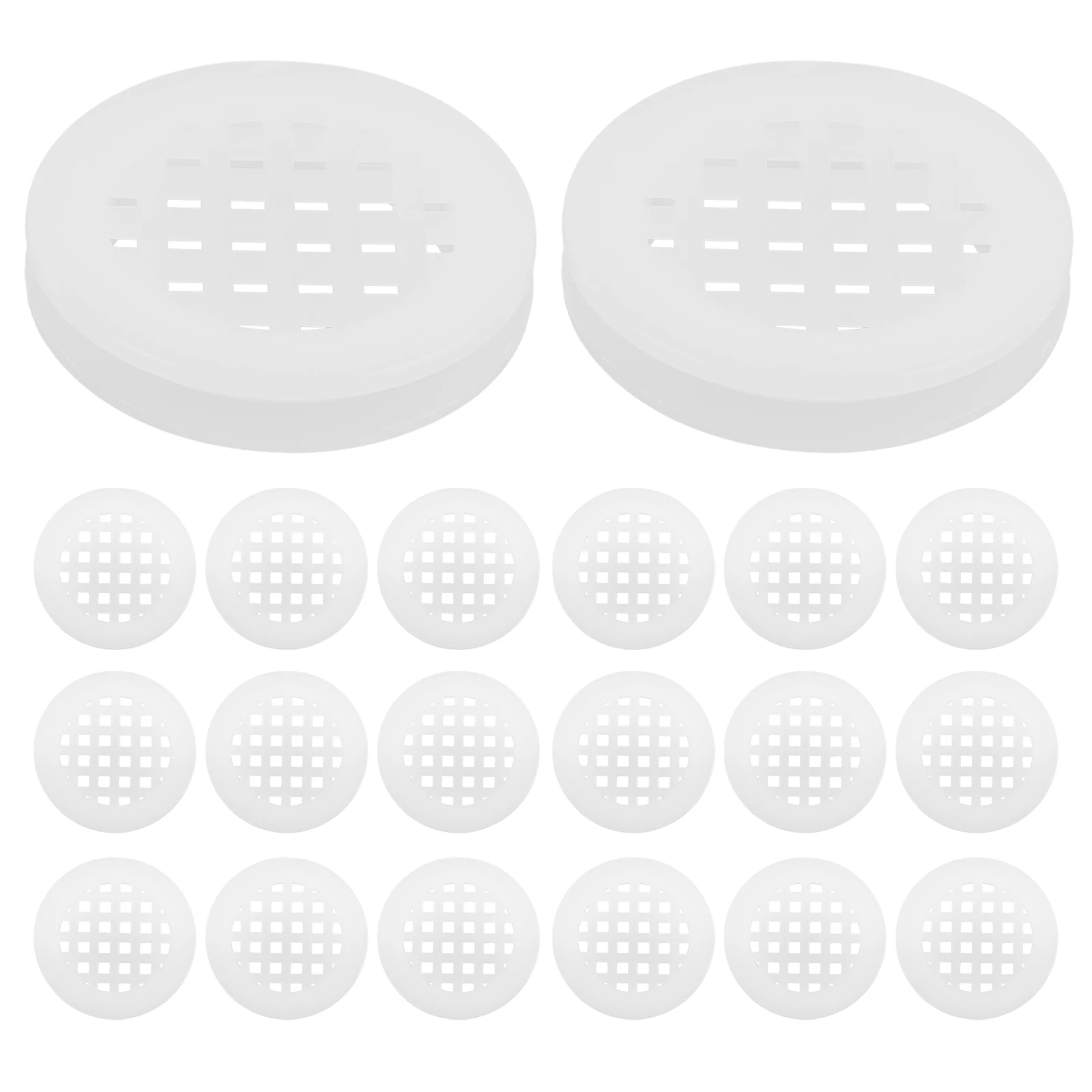 

20 Pcs Round Vent Holes Breathable Plastic Air Vents Cabinet Furniture Wardrobe Shoe Cabinets Home Door Vents Kitchen