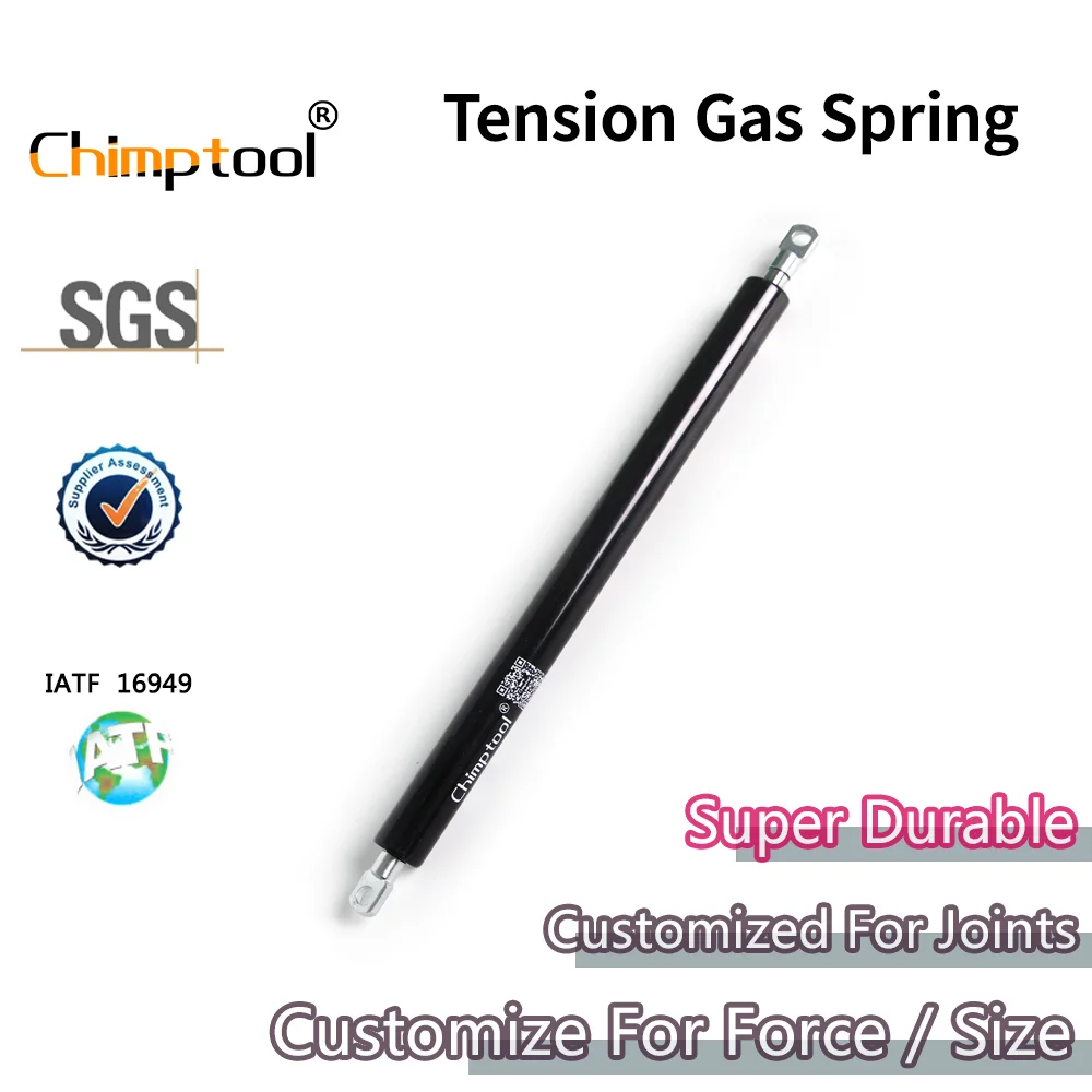 1 Piece Traction Gas Spring For Machine Furniture Lifting Support Rod Gas Spring Size Force Customize