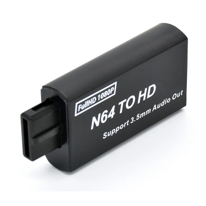 DISOUR 1080P N64 to HDMI-compatible Converter Game Adapter Plug and Play HD Cable Adapter for Nintendo 64/NGC/SNES Accessories
