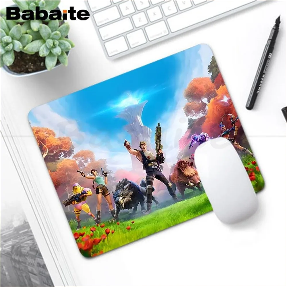 Cartoon B-Battle-R-Royales-F-Fortnites Mousepad Small Office Computer Desk Table Keyboard Laptop Cushion Non-slip Deskpad Decor