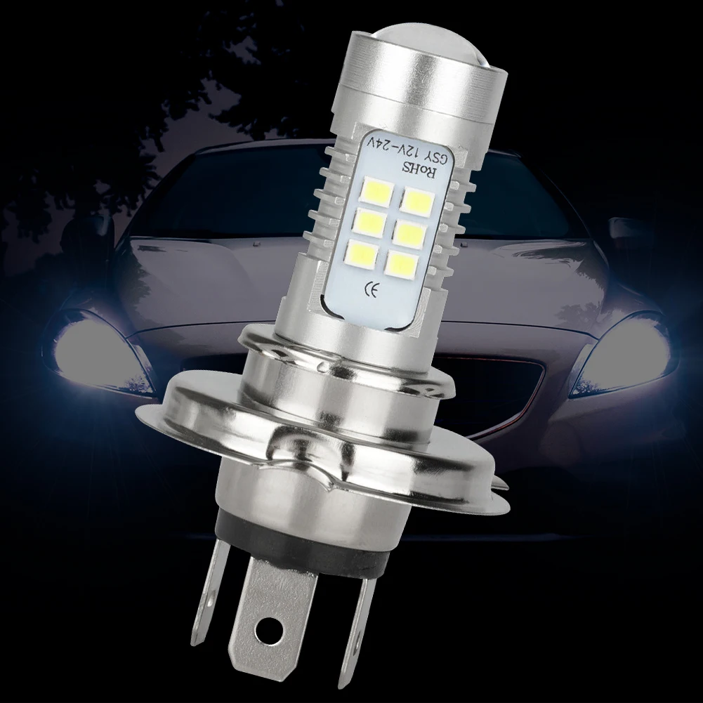 

H4 9003 HB2 LED Headlight Bulb 6000K 220W 12V Car Head Lamp Bulb IP67 Waterproof Headlight Conversion Kit White Aluminum 15000LM