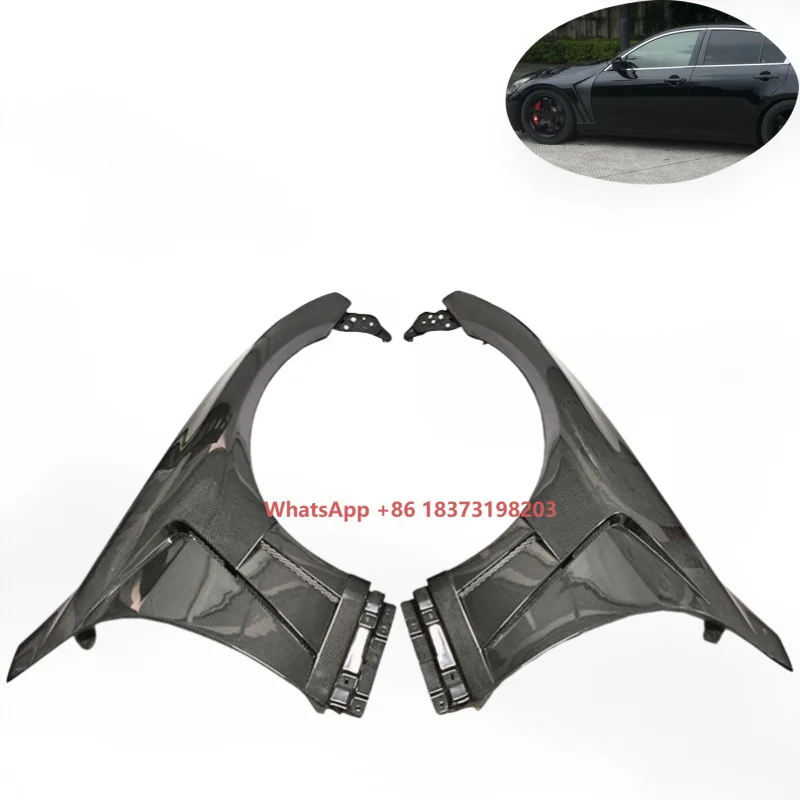 

Real Carbon Fiber Vented Front Fender for Infiniti G37 4 Door Sedan 2008-2013 (No Light Hole) Customized
