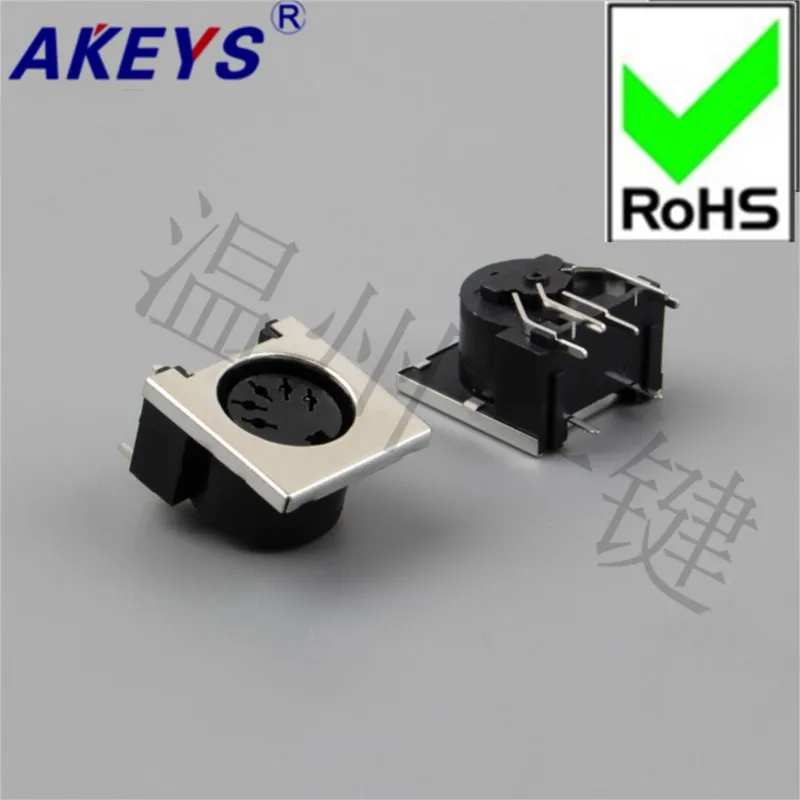 10PCS DS-5-02 Square S Large terminal connector generous 5-core 7-pin socket 5PIN needle DIN Master