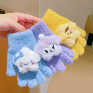 Kawaii Kawaii Strick Sanrio Kawaii Kuromoroll Kuromi Melodie Star Starry Puppe Heiße Division Glove Geschenk Weihnachtsgeschenk 6 Hauptverkaufshandschuhstar - №4