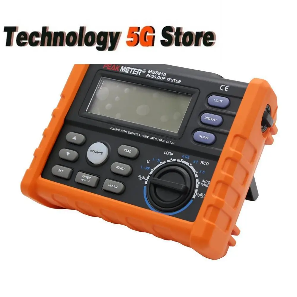 

High Precision Loop Resistance Tester Digital RCD Tester Multimeter MS5910 Leakage Protection Switch Tester