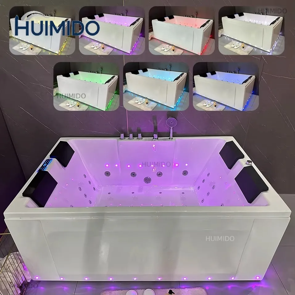 Modern Double Whirlpool Spa Bathtub Manufacture's Indoor Hydromassage Jakuzzi With Acrylic Bathtubs & Whirlpools