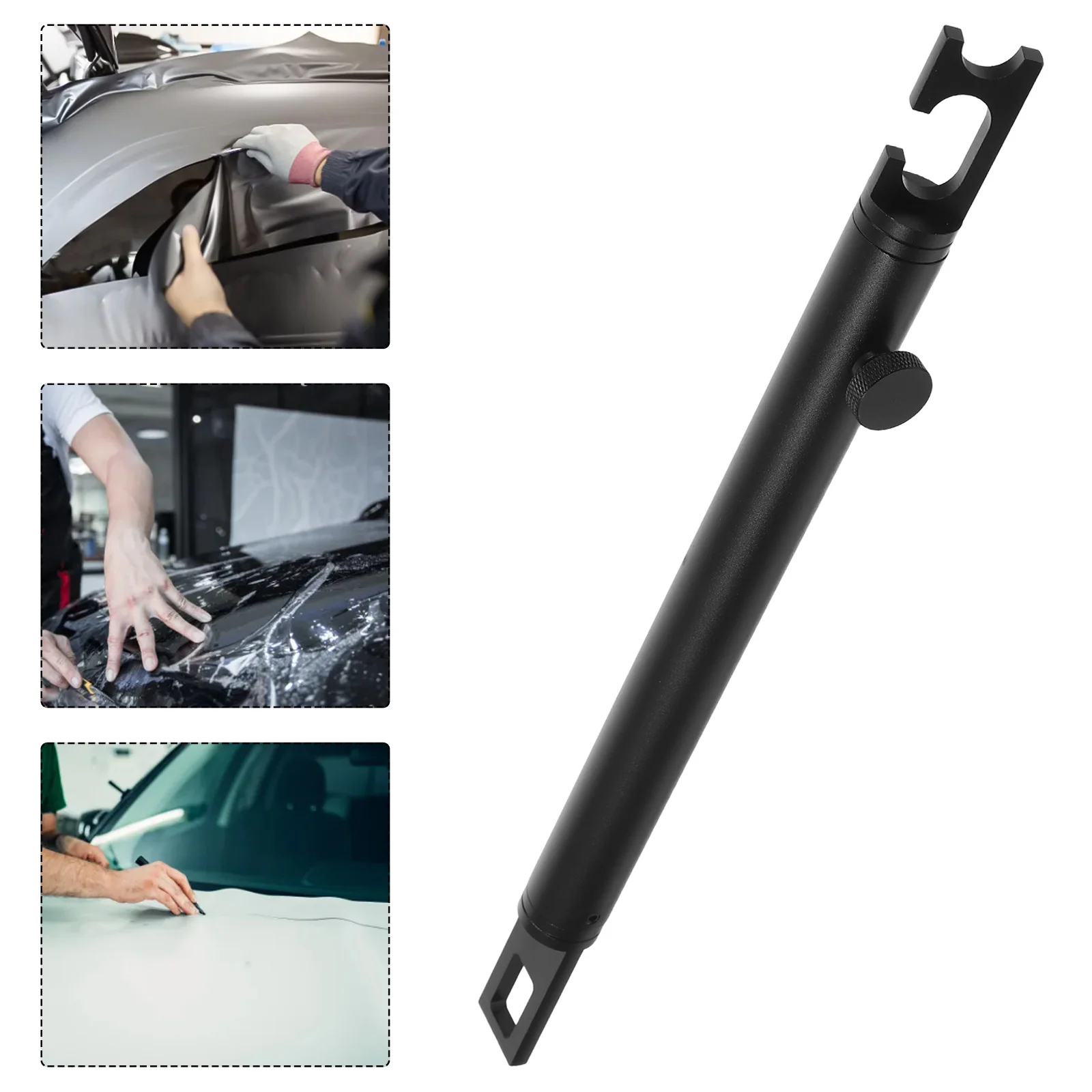 

Опорная стойка капота автомобиля 31-47 см, регулируемая опора капота автомобиля из алюминиевого сплава для обслуживания автомобиля, крепление двери багажника
