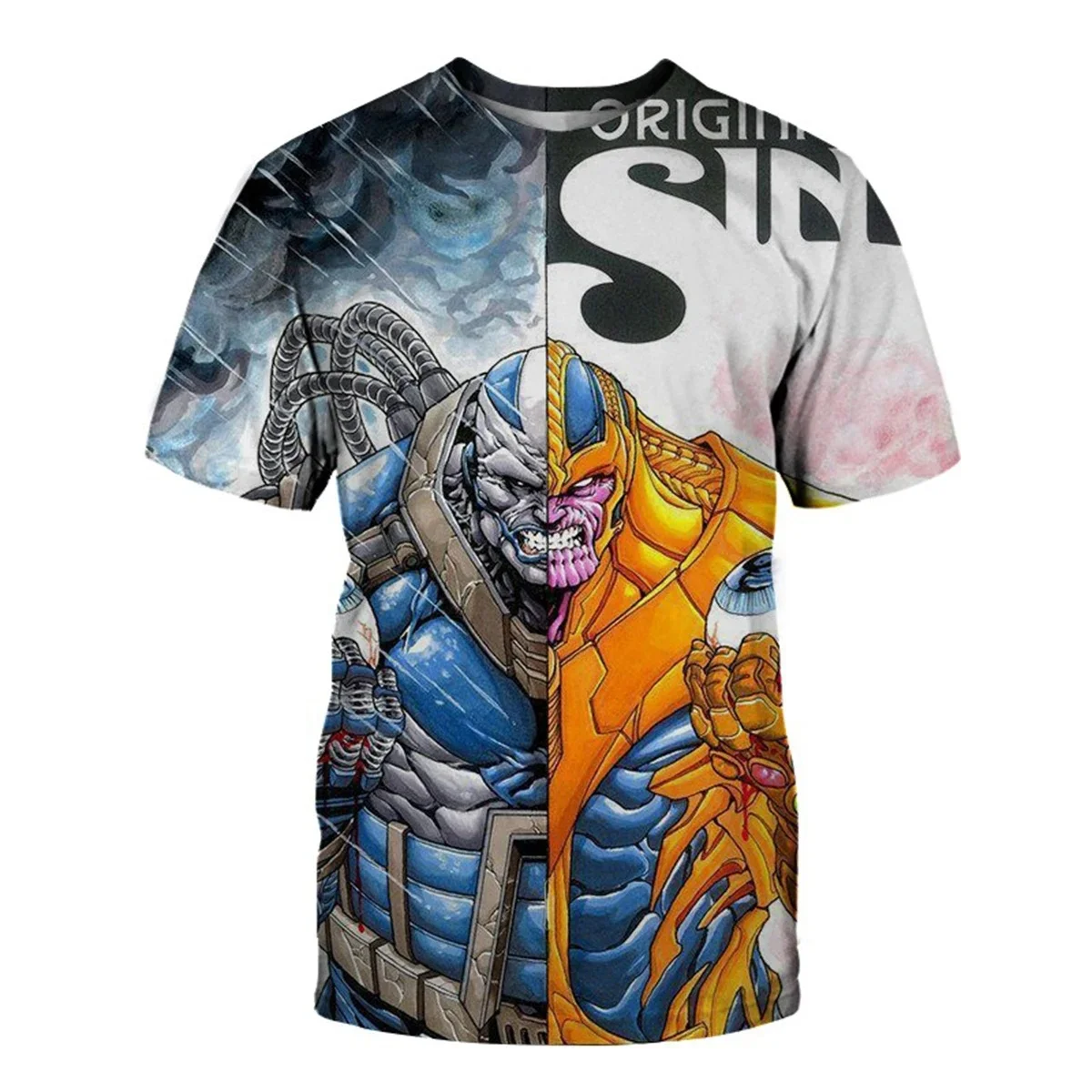 Marvel Avengers 3D Printed Summer Men's Short Sleeve Street Casual Quick Breathable Round Neck T-shirt