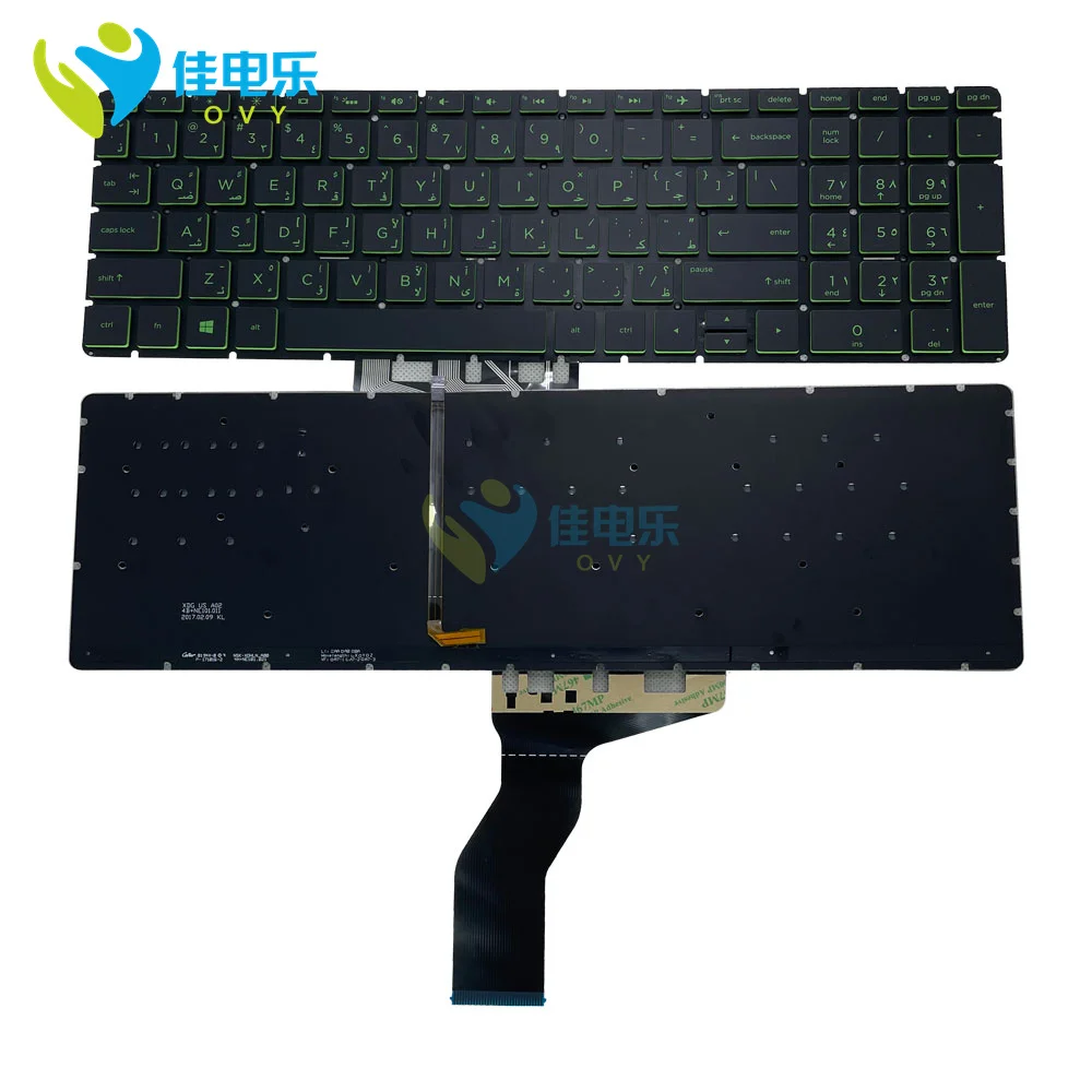 Spain Russian Backlit Keyboard For HP Pavilion Gaming 16-A 17-CD 15-EC 16-A0000 17-CD000 Arabic Latin Italian BG Keyboards Light