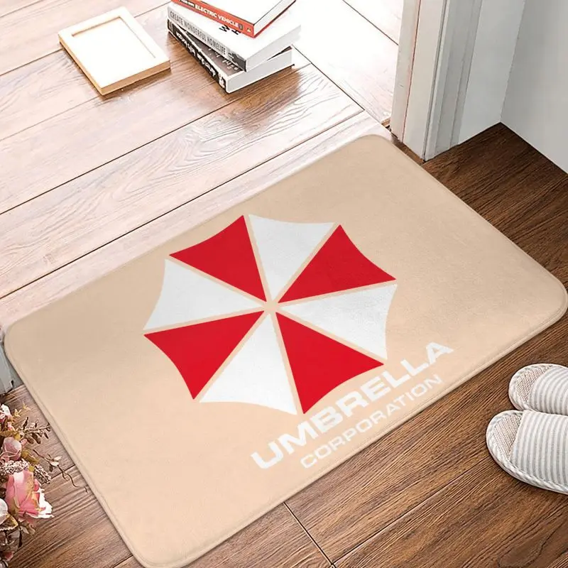 Custom Umbrella Corporations Doormat Non-Slip Entrance Kitchen Bath Floor Door Mats Video Game Garage Carpet Rug