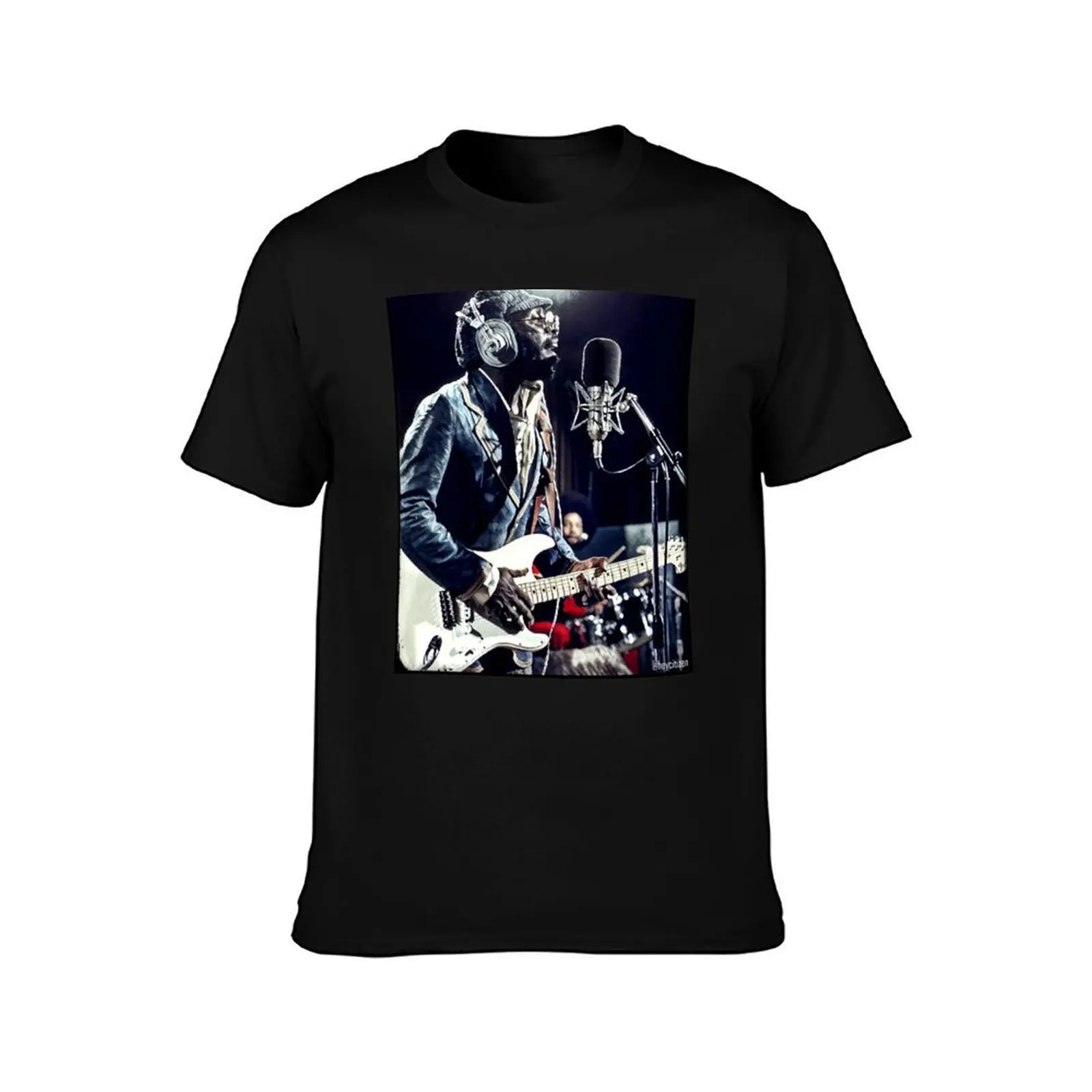 Curtis Mayfield T-Shirt, Summer Casual Cotton Tee, Oversized Streetwear Tops, Vintage Graphic Print, Loose Fit Short Sleeve