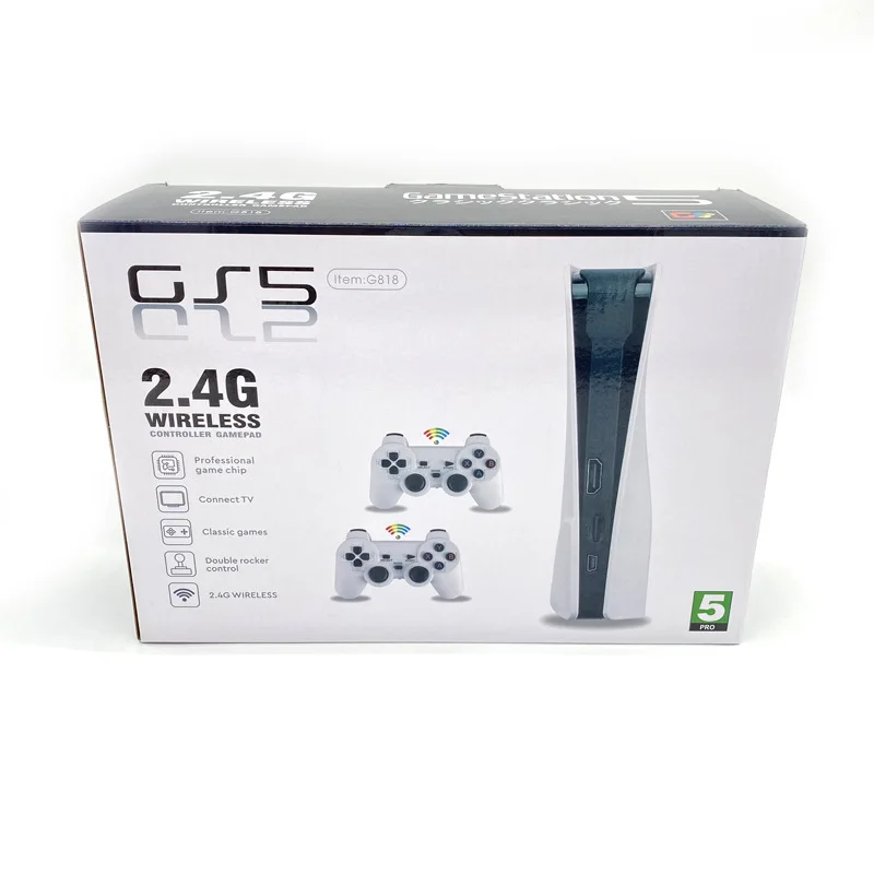 G818U 8Bit ريترو لعبة فيديو تلفزيون وحدة التحكم المدمج في 818 ل-FC محطة الألعاب الكلاسيكية اللاسلكية 2.4G يده غمبد AV الإخراج #1