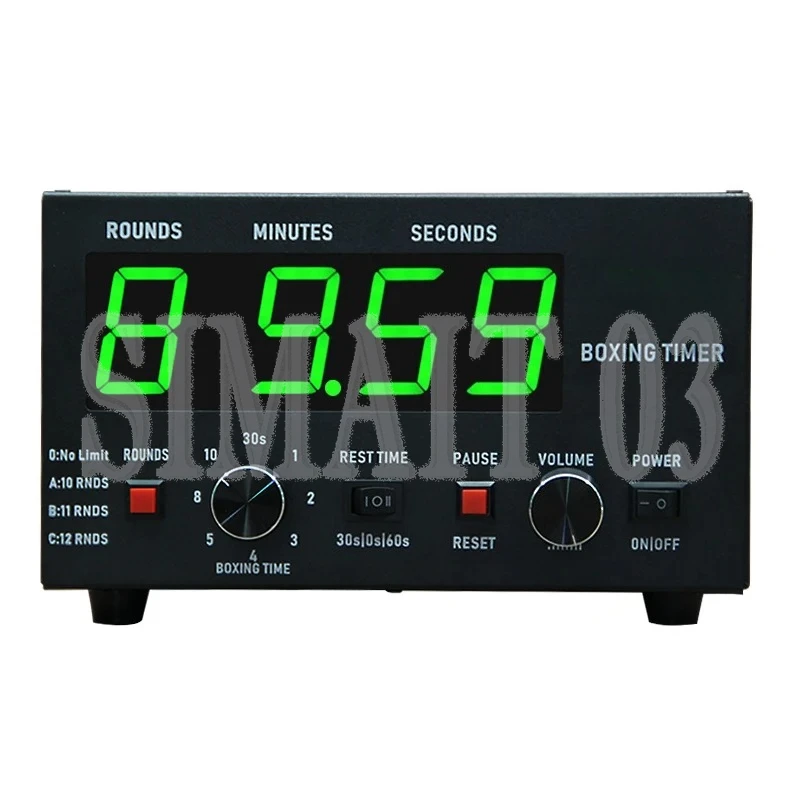 Classic LED Round Boxing Timer | CP040 Gym Fitness Clock with Loud Beep | Digital Timer for MMA, Kickboxing & Training