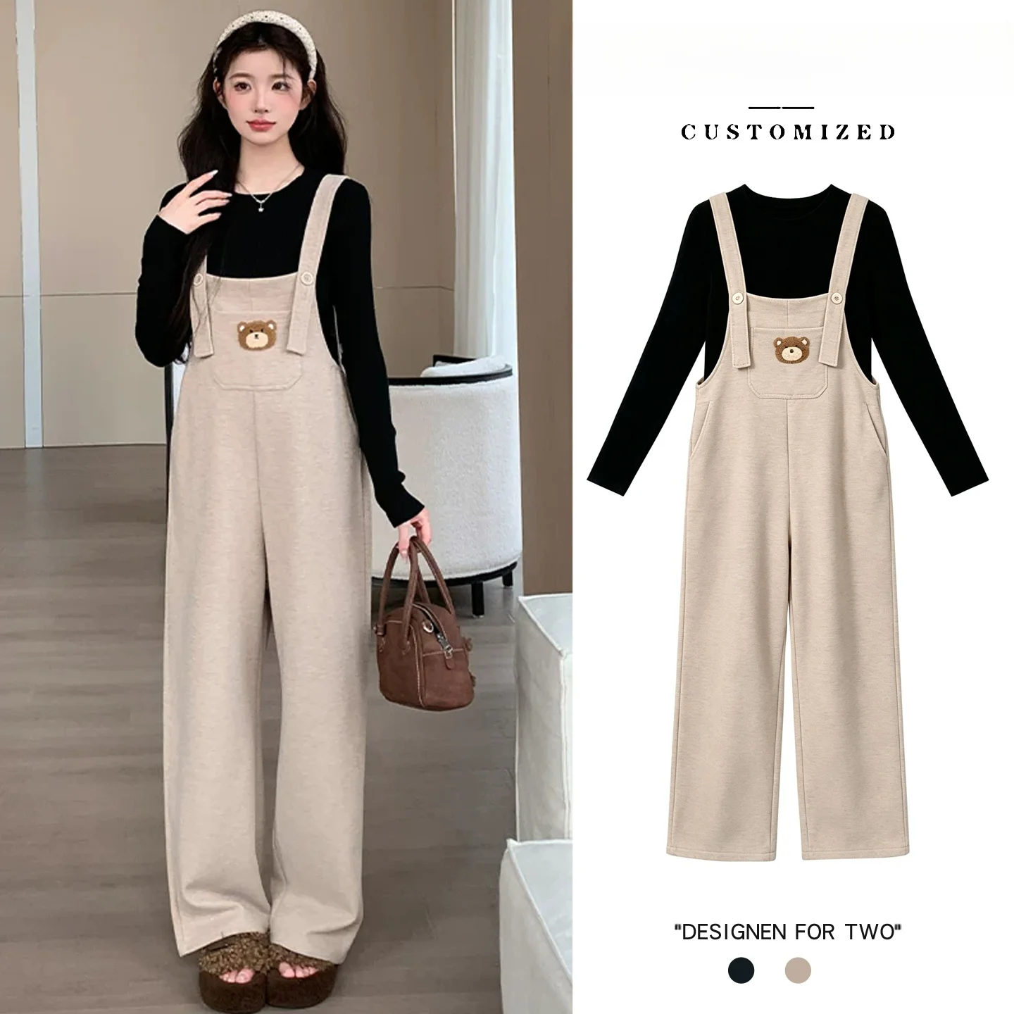 maternity-autumn-winter-outfit-2026-new-arrival-bear-embroidery-two-piece-set-for-pregnant-women-comfortable-cotton-inner-liner