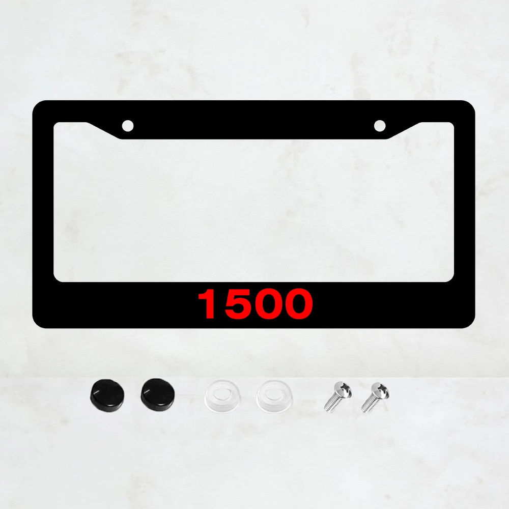

1PC 1500 Sign License Plate Frames Aluminum License Plate Frame - 6 x 12 Inch US Standard Size, Decorative Car License Plate
