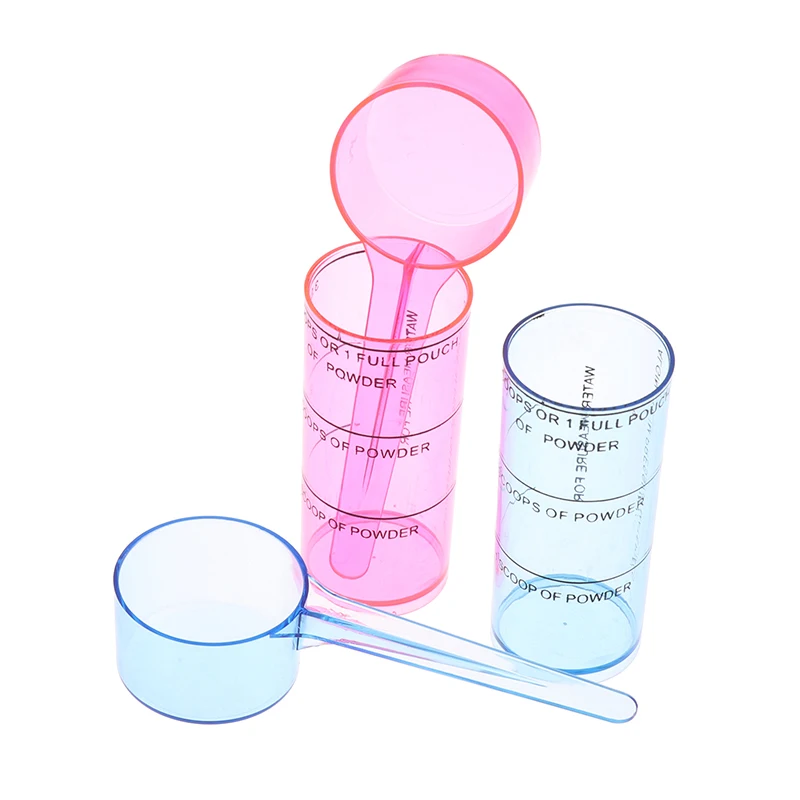 البلاستيك الجينات الأسنان ملعقة قياس مغرفة لمختبر الأسنان السائل عن طريق الفم الانطباع المواد خلط كوب مسحوق أدوات المسح