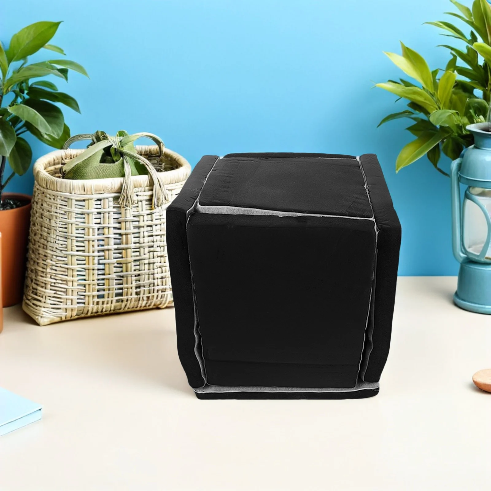 

11x9.8 Inch Thick Deadening Case Sound Proof Enclosure for Booster Pumps Black Sponge Acoustic Cover Noise Barrier