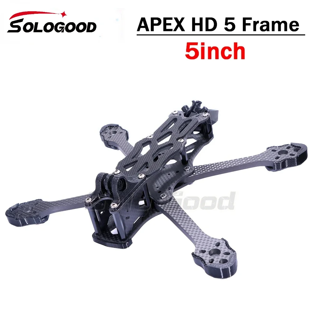 SoloGood APEX HD5 Frame 5inch lightweight FPV Freestyle Frame compatible with DJI O3 Air Unit CADDX vista for HD Drone Quadcopte