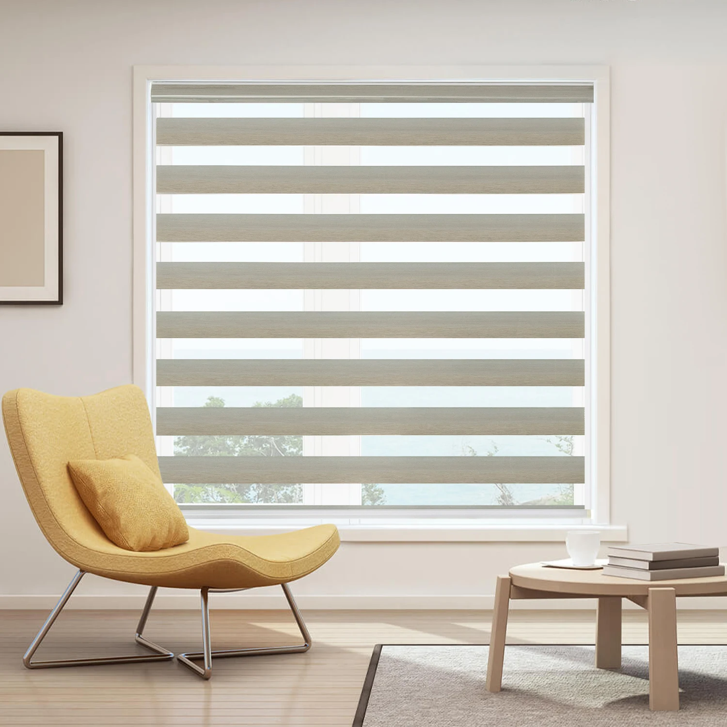 

Smart Life Motorized Zebra Window Blinds Electric Without Drilling Roller Blind Wide Fabric Blackout Zebra Roller Shades Shutter