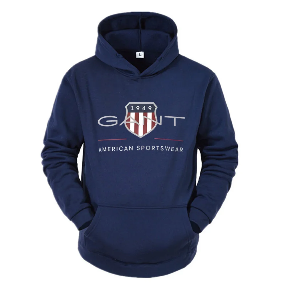 2025 بلون الرجال هوديي الدافئة الرجال البلوز موضة الشارع الرجال عادية فضفاض كول Sa 1949 بلوفر مطبوع العلامة التجارية هوديي #3