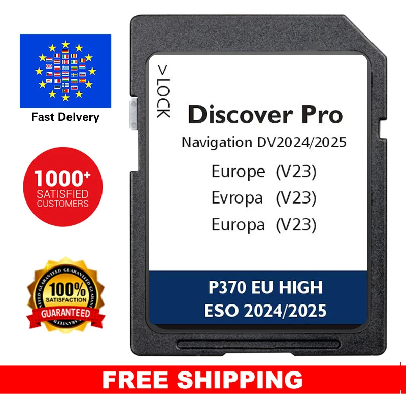 Navigation Discover Pro Update Map EU 2024/2025 SD Card DV V23 for VW Golf/Passat/Touran/Tiguan Car 64GB Sat Nav 510919866CC